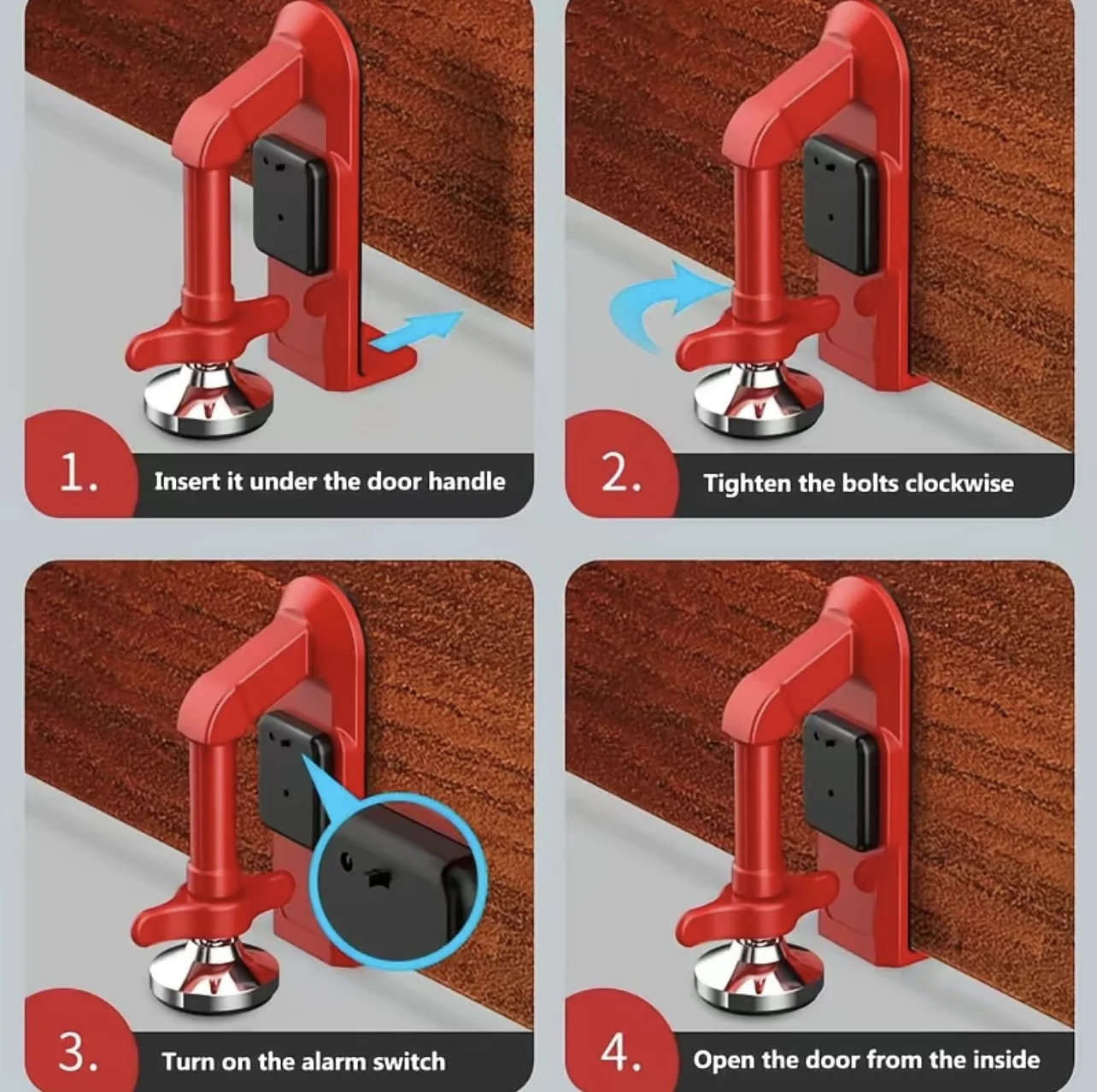 1 pièce Dispositif de sécurité - Door Stop Alarm avis et prix