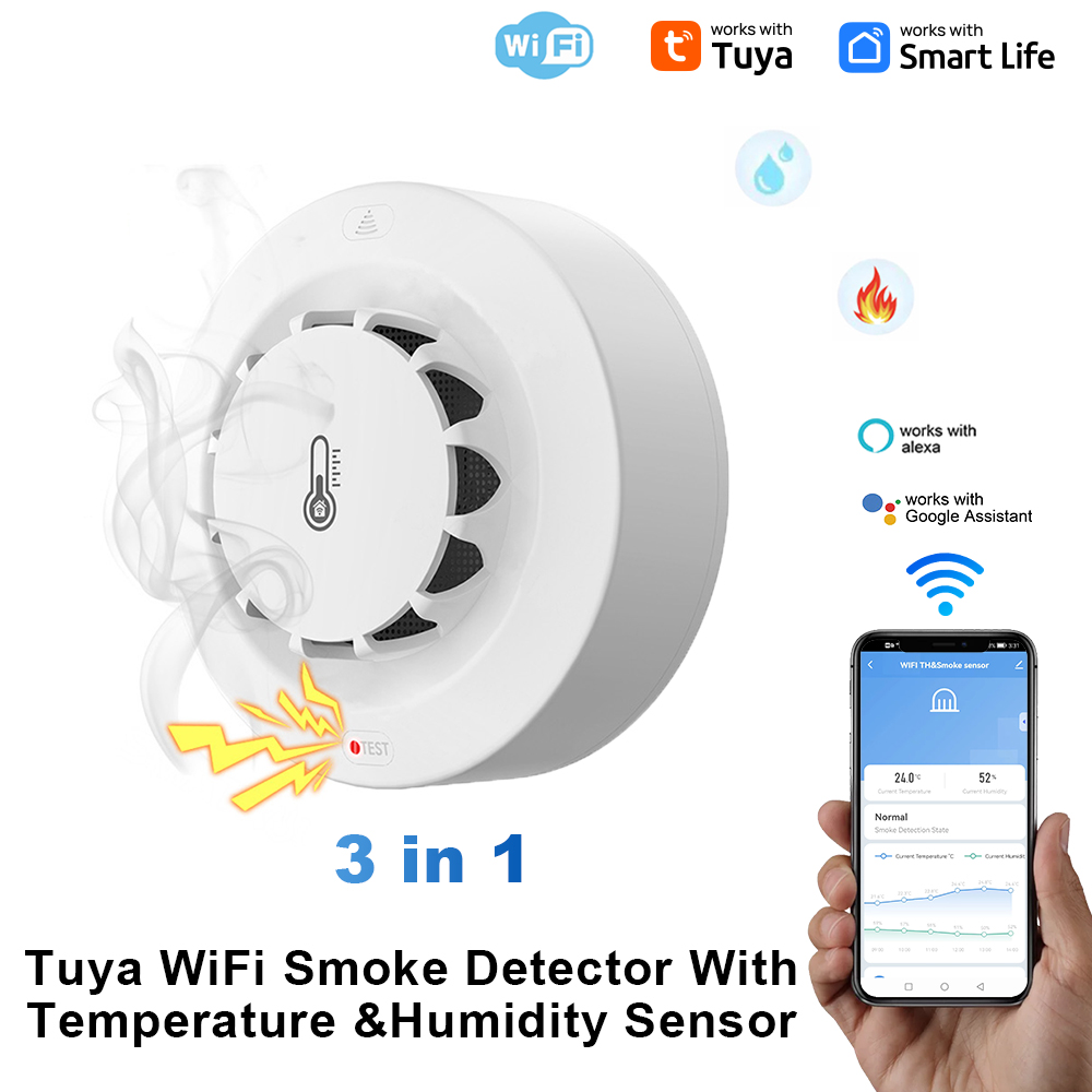Tuya Wifi BT détecteur de fumé - Smoke Detector Interconnected avis et prix