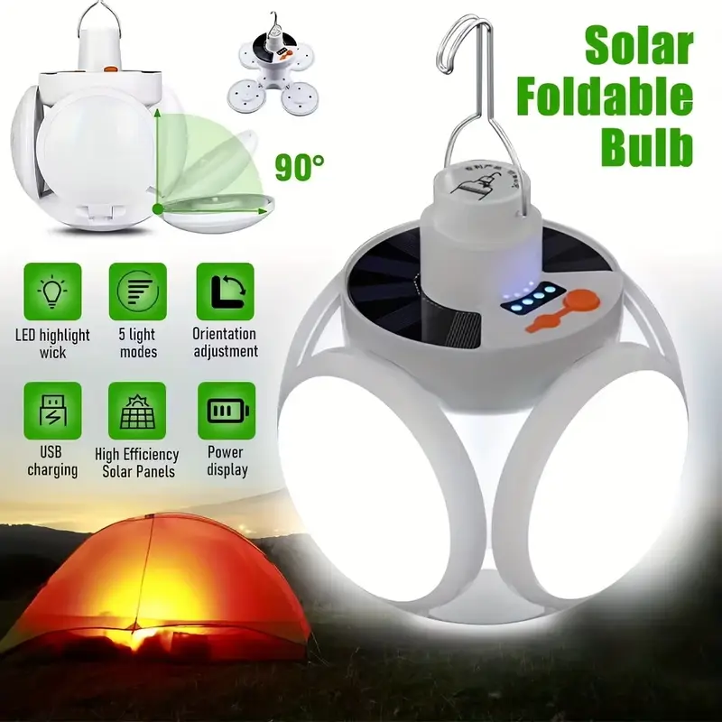 1 lumière solaire pliante avec - Power Outage Light avis et prix